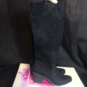 BRAND NEW- Black Knee High Boots